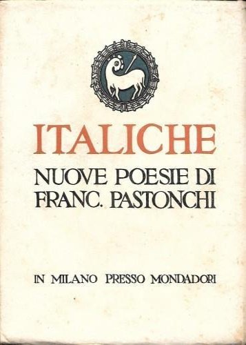 Italiche. Nuove poesie. | Immagine principale