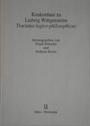 Konkordanz Zu Ludwig Wittgenstein's "Tractatus Logico-Philosophicus.