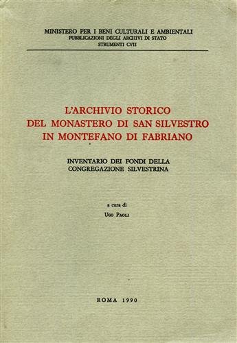 L'archivio storico del monastero di San Silvestro in Montefano di …