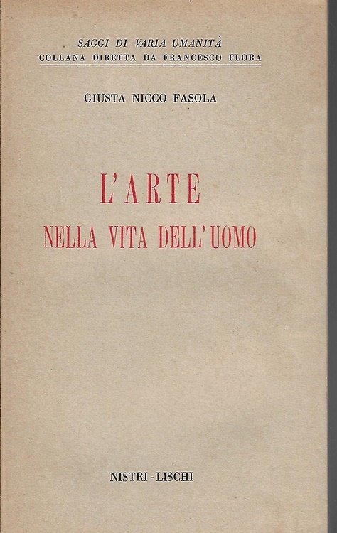 L'arte nella vita dell'uomo.