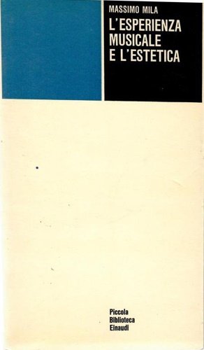 L'esperienza musicale e l'estetica.