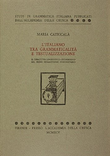 L'italiano tra grammaticalità e testualizzazione.