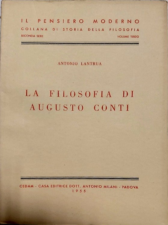 La filosofia di Augusto Conti.