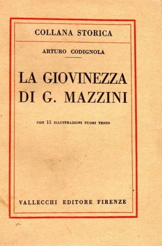 La giovinezza di Giuseppe Mazzini.