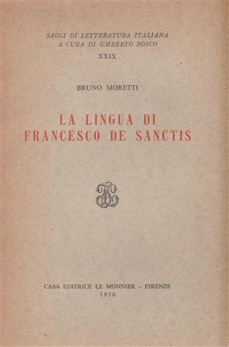 La lingua di Francesco de Sanctis.