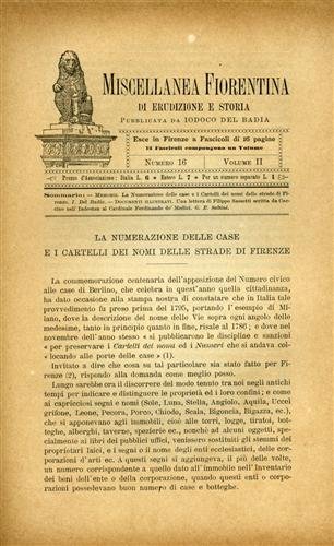La numerazione delle case e i cartelli dei nomi delle …