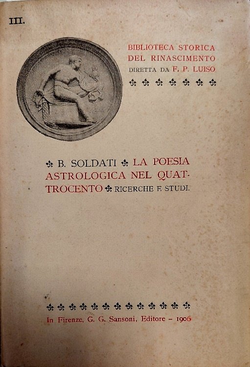 La Poesia astrologica nel 400. Ricerche e Studi. | Immagine principale