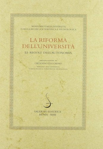 La riforma dell'Università. Le regole dell'autonomia. | Immagine principale