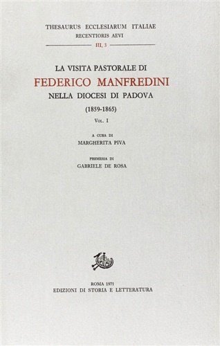 La visita pastorale di Federico Manfredini nella diocesi di Padova …