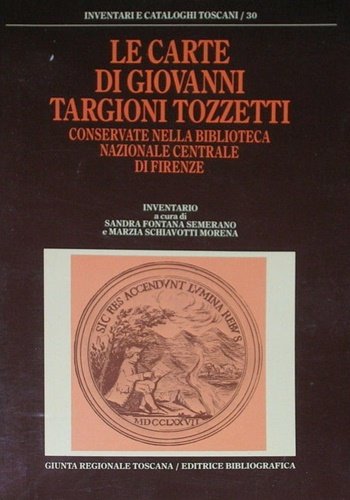 Le carte di Giovanni Targioni Tozzetti conservate nella Bibl.Naz.Centrale di …