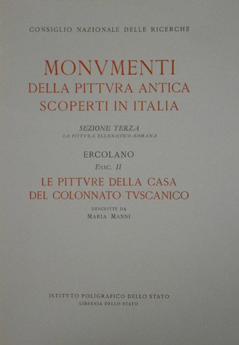 Le pitture della Casa del Colonnato Tuscanico. La pittura ellenistico-romana. …
