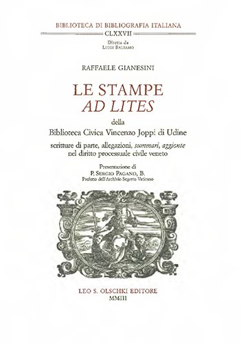 Le stampe ‘ad Lites’ della Biblioteca Civica V. Joppi di …