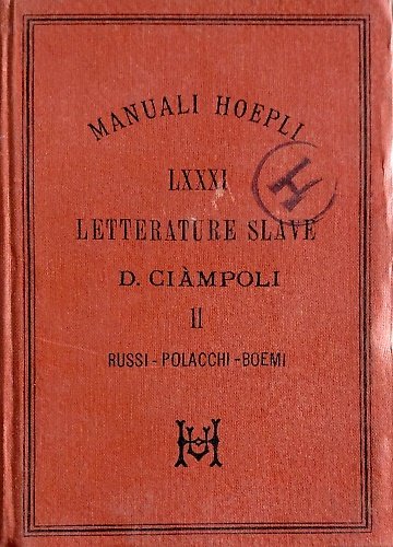 Letterature slave. vol.II: Russi, Polacchi, Boemi. | Immagine principale