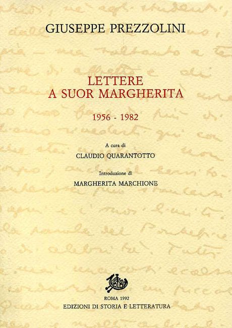 Lettere a suor Margherita. 1956-1982.