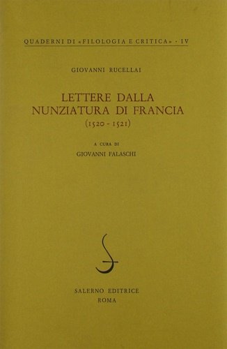 Lettere dalla Nunziatura di Francia (1520-1521).