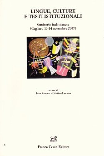 Lingue , culture e testi istituzionali.