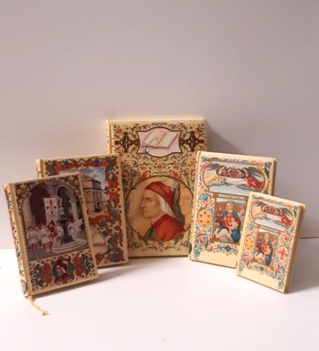 Lotto di 5 pubblicazioni, quaderni rilegati in carta figurata pregiata …