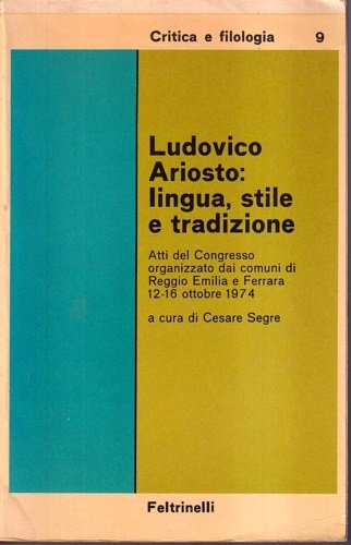 Ludovico Ariosto: lingua, stile e tradizione.