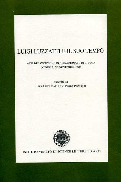 Luigi Luzzatti e il suo tempo.