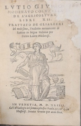 Lutio Giunio Moderato Columella De l'agricoltura libri XII, Trattato de gli alberi.