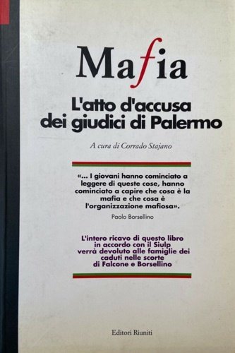 Mafia. Atto d'accusa dei giudici di Palermo.
