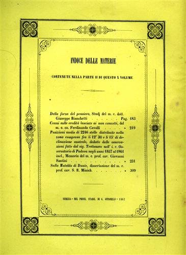 Memorie del R.Ist.Veneto di Scienze, Lettere ed Arti. Vol.X,parte II. …