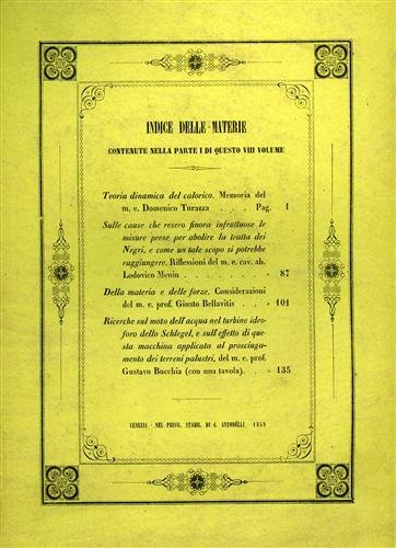 Memorie dell'I. R. Istituto Veneto di Scienze, Lettere ed Arti. …