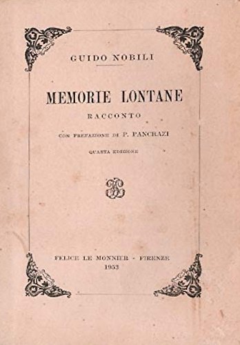 Memorie lontane. Racconto. | Immagine principale