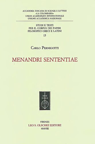 Menandri sententiae.
