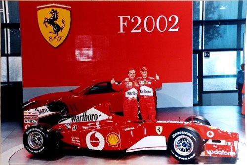 Michael Schumacher Ferrari- Rubens Barrichello. Presentazione Ferrari F-2002. Original Photo …
