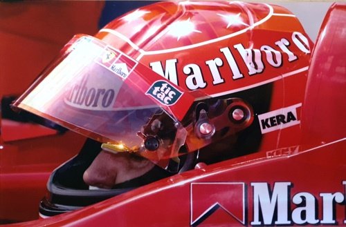 Michael Schumacher Ferrari F-2001 GP Barcellona. Original Photo Paper. Questa …