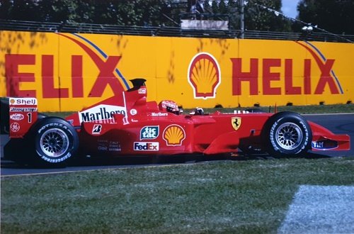 Michael Schumacher Ferrari F-2001. Original Photo Paper. Questa fotografia fa …