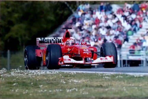 Michael Schumacher Ferrari F2002 GP Imola. Original Photo Paper. Questa …