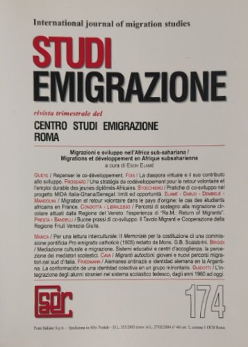 Migrazioni e sviluppo nell'Africa sub-sahariana. Rivista trimestrale Studi Emigrazione, n. …