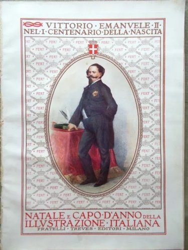 Natale e Capo d'anno della illustrazione italiana. Bellissime pubblicità a tutta pagina a colori e bn. di Cinzano, Borsalino, Waterman's, Gancia, Goodrich, Cioccolato Bonatti, Crema Lion Noir, Isotta Fraschini,