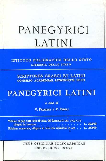 Panegyrici latini.