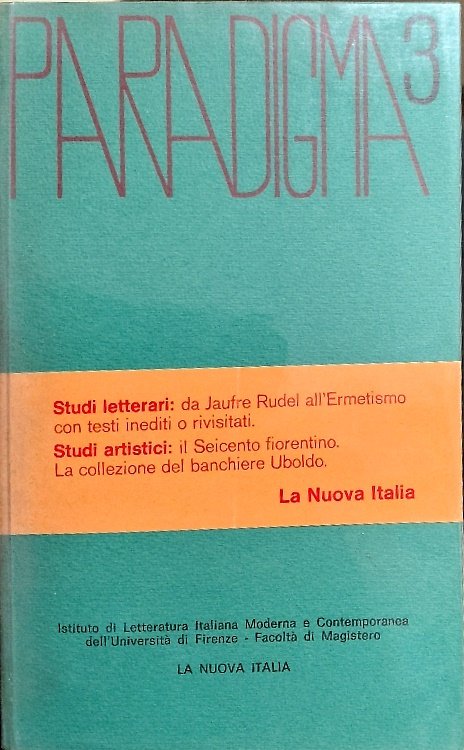 Paradigma 3. Dall'Indice:Per una verifica testuale della poetica rudeliana della …