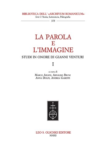 Parola (La) e l'immagine. Studi in onore di Gianni Venturi.