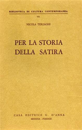 Per la Storia della satira.
