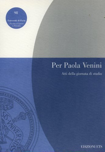 Per Paola Venini.
