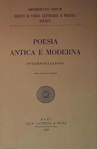 Poesia antica e moderna. Interpretazioni.