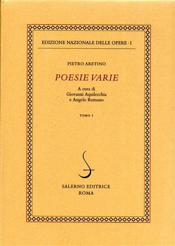 Poesie varie. Tomo I.