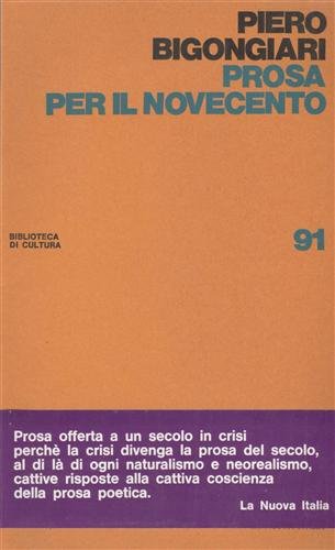 Prosa per il Novecento.