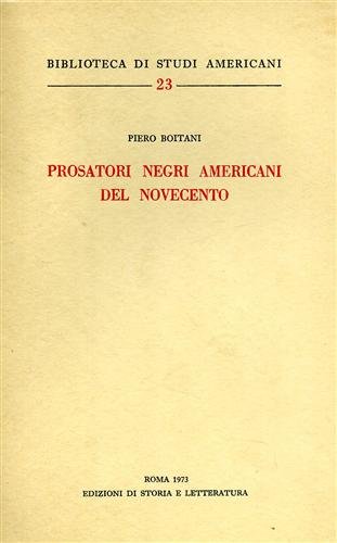 Prosatori negri americani del Novecento.
