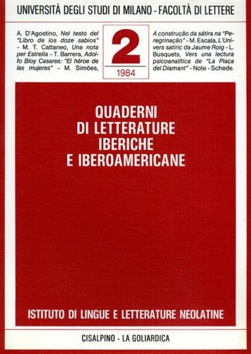 Quaderni di Letterature Iberiche e Iberoamericane. Vol.II.