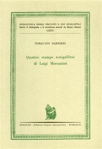 Quattro stampe senigalliesi di Luigi Mercantini.