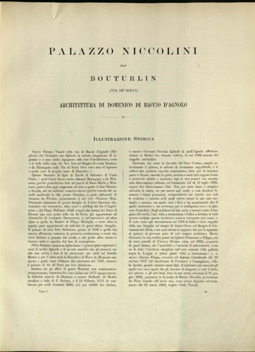 Raccolta delle migliori fabbriche antiche e moderne di Firenze. Misurate …