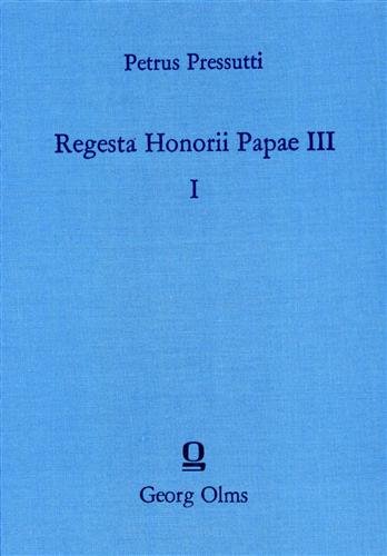 Regesta Honorii Papae III.