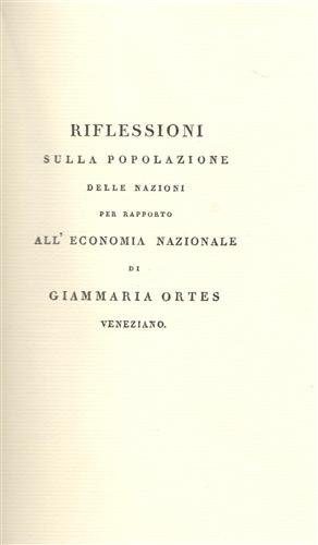 Riflessioni sulla popolazione delle nazioni per rapporto all'economia nazionale. Delle … | Immagine Gallery 2