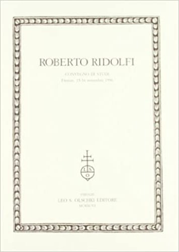 Roberto Ridolfi.